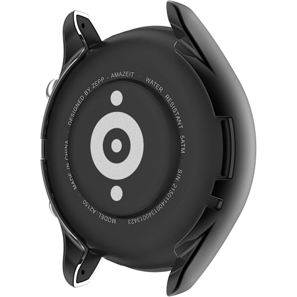 E Näytönsuojakotelo Yhteensopiva Amazfit GTR 3 & GTR 3 Pro:n kanssa, Premium Pehmeä TPU Ohut Pinnoitettu Suojakuori [Naarmuuntumaton] Amazfit GTR 3 Sma:lle