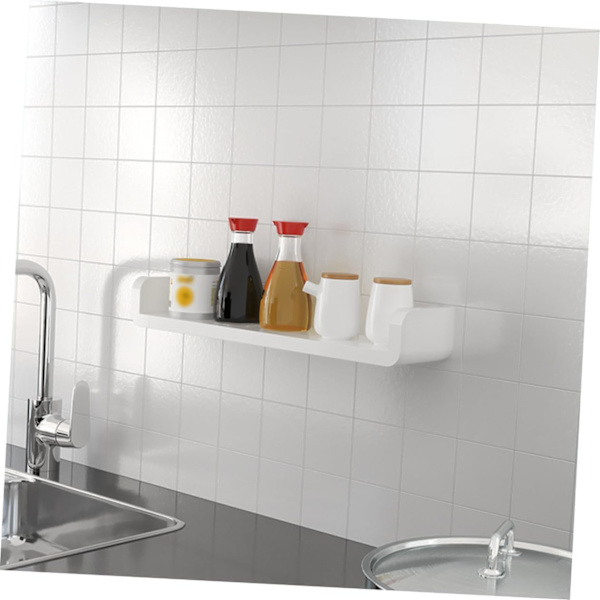 Väggmonterad hylla rustik vägg hylla vägg hyllor för förvaring cubby lager hylla lager hylla vägg display badrum organizer hylla vit?