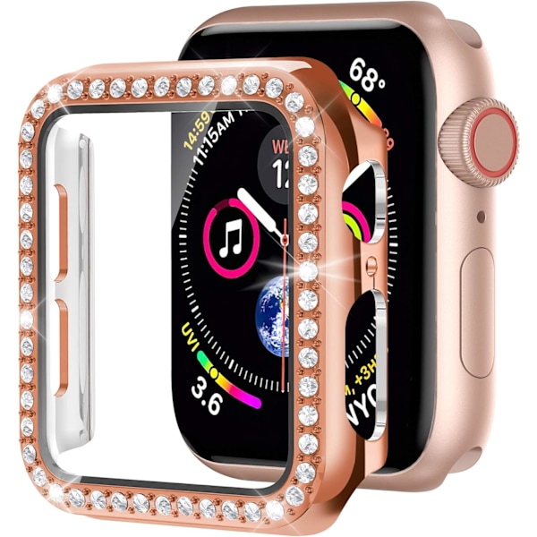 Bling-fodral kompatibelt med Apple Watch 40 mm Iwatch Series 6/5/4,