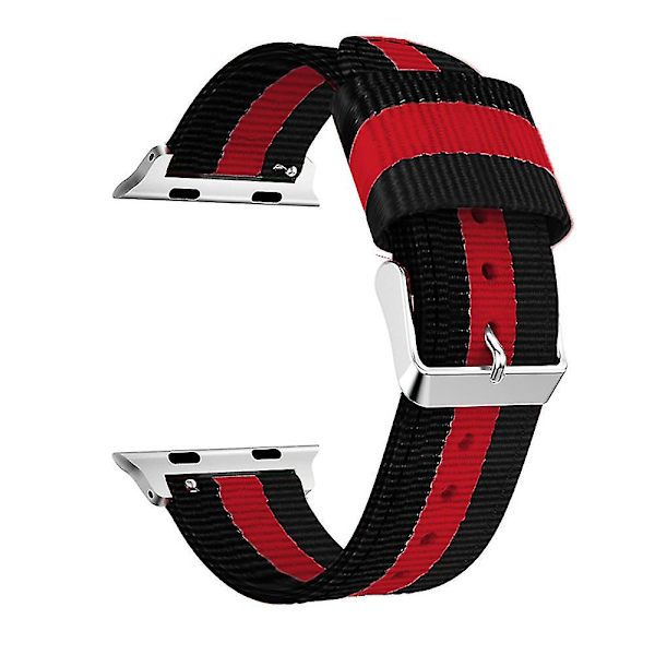 Iwatch-kompatibel klocka, ersättning i vävt nylon