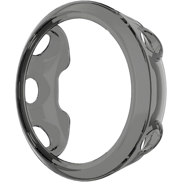Kompatibelt TPU-skyddsfodral för Garmin Forerunner 45S, Mjukt TPU-skyddsfodral för Garmin Forerunner 45S Smartwatch (TPU Svart)