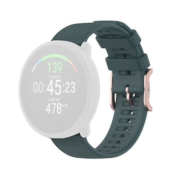 Til Polar Dot Tekstureret Silikone Urrem ZUQ Olive Green