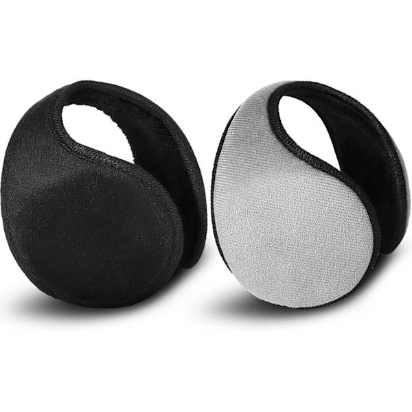 2-pack fleece öronvärmare - vintertillbehör