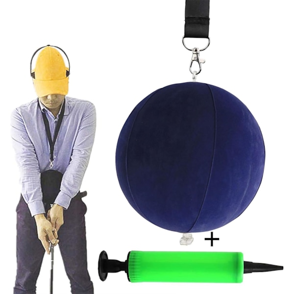 Golf Smart Ball - Golf Swing Trainer med oppustelig pumpe til holdningskorrektion