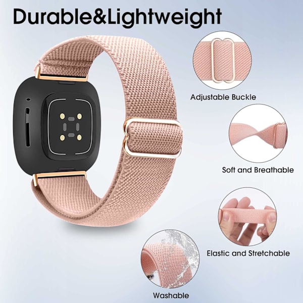 Stretchigt armband kompatibelt med Fitbit Versa 3/Fitbit Sense