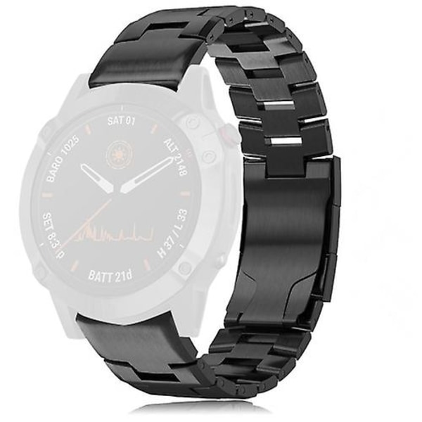 Garmin Fenix ​​6x 26 mm titaaniseoksesta valmistettuun watch EEI Black