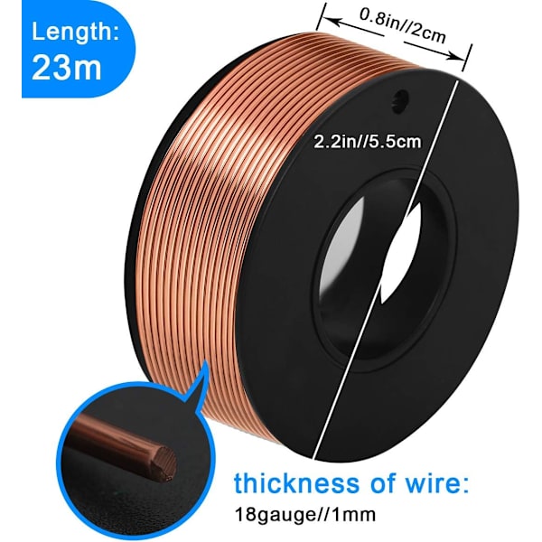 Aluminium Håndværkswire 1mm 23m - Blød DIY Metal Håndværkskunst Wire