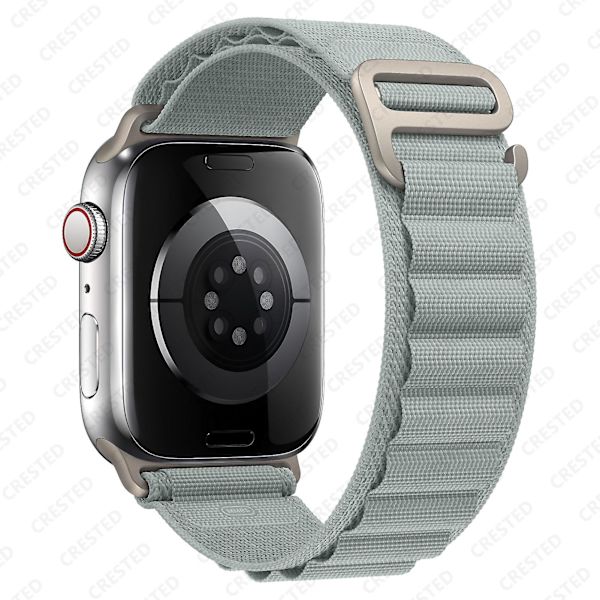 Alpine Loop-band för Apple Watch-rem 49 mm 44 mm 40 mm 45 mm 41 mm 42 mm 38 mm 38 40 44 45 mm armband iWatch Ultra Series 7 6 3 Se 8 light gray 38 40 41mm