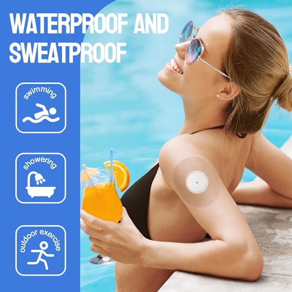 Freestyle Sensor Covers - 40 Pack Transparent Sensor Covers för Libre