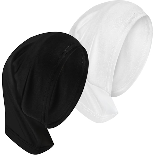 Hijab Undercap (2 stk.) - Strækbar Elastisk Underscarf Tube Bonnet