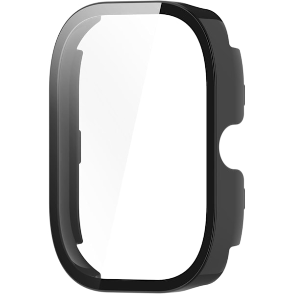 Kompatibel med Redmi Watch 4 Full Coverage PC Skyddsfodral Härdat Glas Skärmskydd (PC Svart)