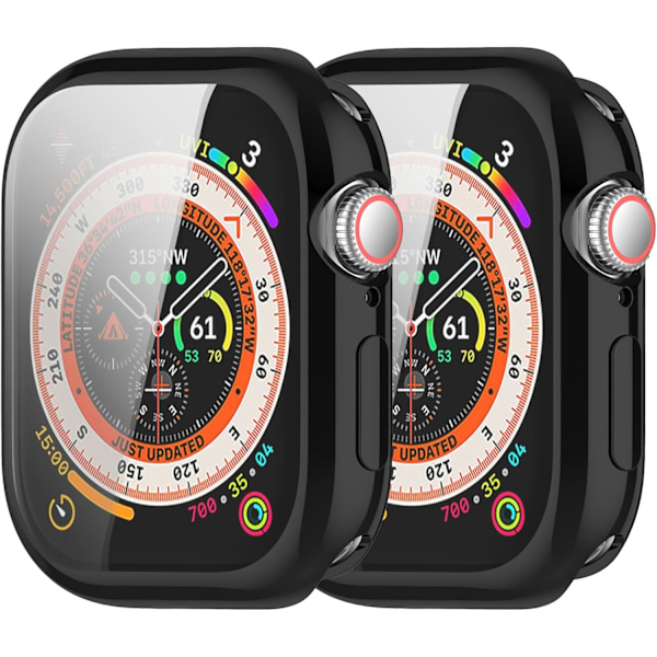 2-pak Kompatibel med Apple Watch Series 10 46mm 42mm Skærmbeskyttelse Etui Ultratynd Blød TPU Stødsikker All Around Ridsefast Skærm Etui Bumper