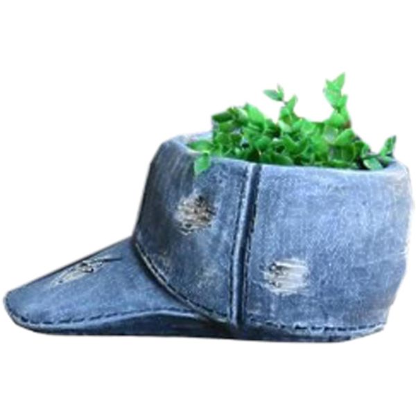 Cowboy-byxor Blomkrukor | Suckulent Blomkruka Prydnader, Kreativa Suckulent Blomkruka Prydnader, Roliga Byxor Bonsai Kruka Harts Blomkruka för Hatt