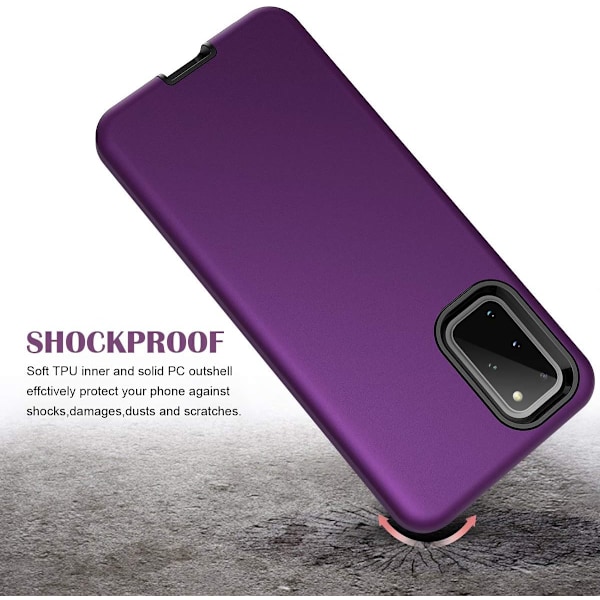 Galaxy S20+ 5G Skal - 3-i-1 Fullständigt Kroppsskydd, Kraftigt Stötsäkert TPU-skydd, 6.7\" Mörk Lila Mörk Lila
