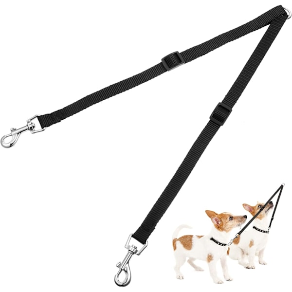 Double Pet Trainer Leash - No Tangle Dual Splitter for Two Dogs