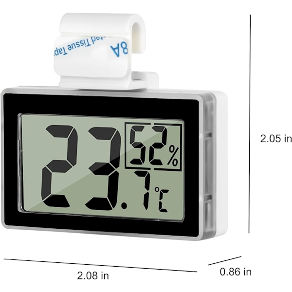 Reptil Digital Termometer og Hygrometer - Med Krog