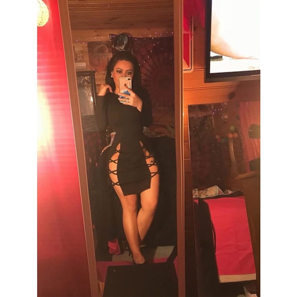 Kvinde Sexet Bodycon Langærmet Criss Cross Cut Out Club Minikjole