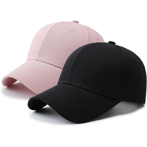 2 pakker Baseball Cap Golf Dad Hat for Menn og Kvinner