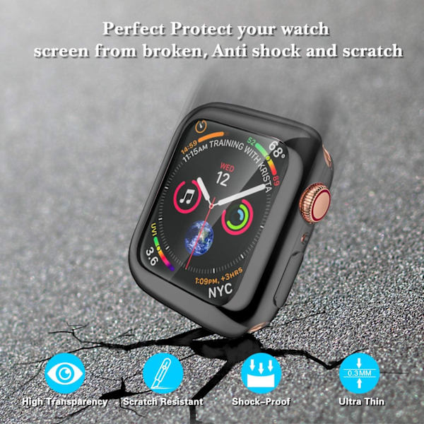 Kompatibel med Apple Watch Case 40mm Series 5
