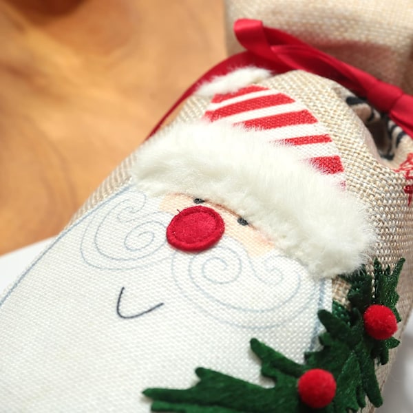 Julvinspåse, sekkestøff gavepose
