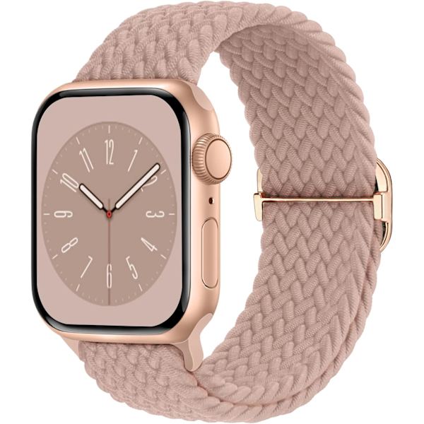 Flätad Solo Loop kompatibel med Apple Watch Band 38 mm