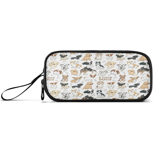 Golden Retriever Valp Hund n ncil Cse n Holder Bokser Pouch Cse Bg for Kontor Student flerfarget3 flerfarget3