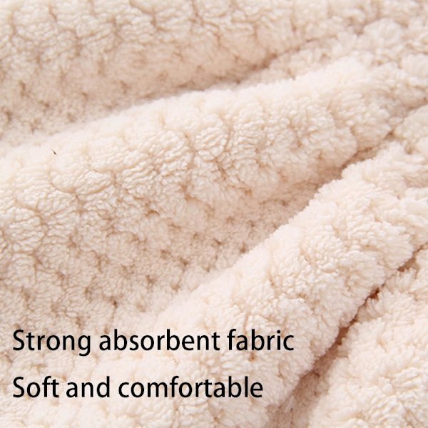 Hårhanddukar i mikrofiber - Superabsorberande mössa för snabb fukt absorption