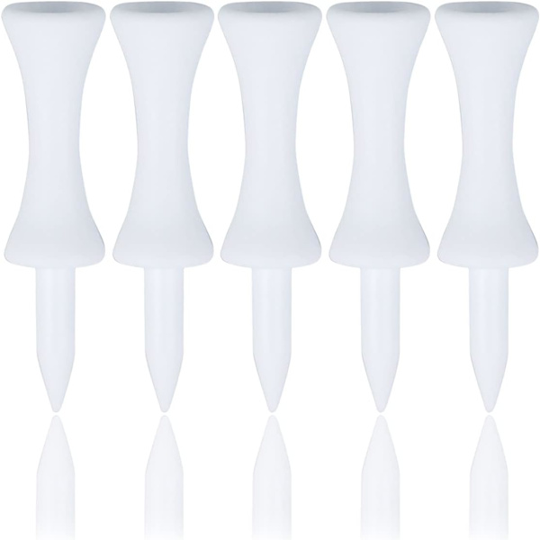 Vita golftröjor i plast 51MM (2 tum, 100 Count)