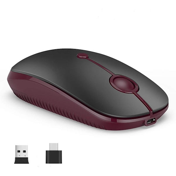 Trådløs mus af type C. Dual Mode 2.4G trådløs mus USB C