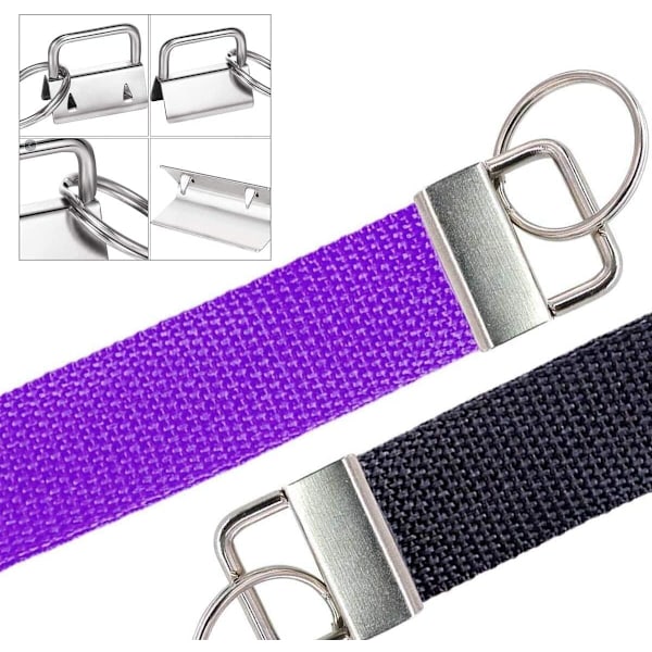 30 set nyckelring hårdvara handledssats - 1 tum bred