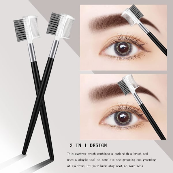 2 stk. Øjenbrynsbørster Makeup Øjenbrynsbørste