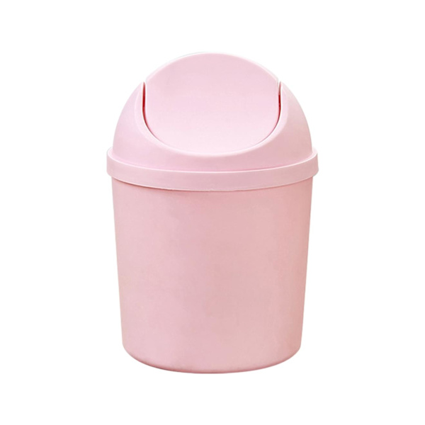Plast Mini Soptunna Soptunna med Svinglock Tiny Desktop W