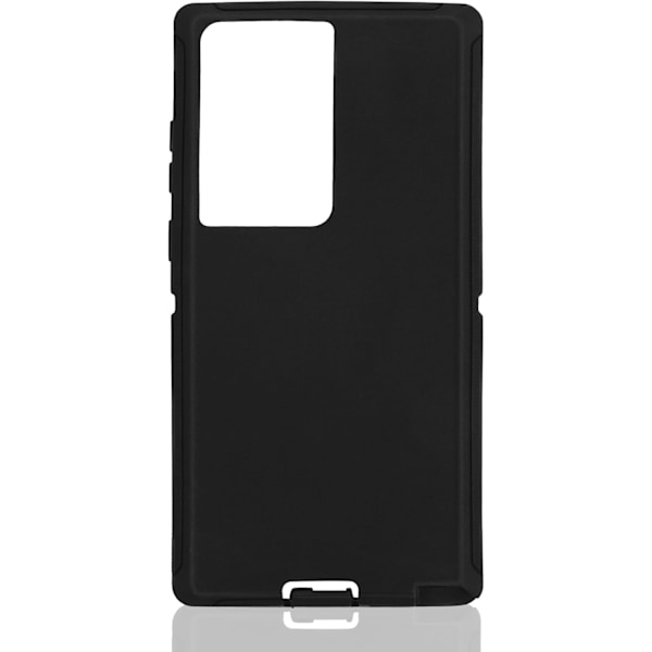 Korvaava TPE-kumista valmistettu ulkokuori, yhteensopiva Galaxy S22 Ultra Black Black -puhelimen Defender-kotelon kanssa