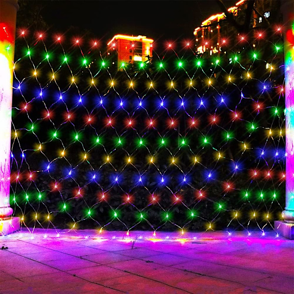 LED Net Lys Jule Mesh Lys, Træ Warp Fe Lys Udendørs Hængende Lyskæde til Jul, Halloween, Have, Gangsti, Buske