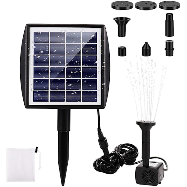 Solenergi fontän Ground Plug-in fontän Solar Split Belt Line Fountain Rockery Water Fountain