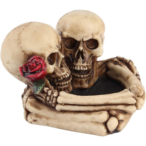 Kraniet Askebæger Resin Moderne Askebæger Bord Askebæger Halloween Ornament til Halloween Indendørs Eller Udendørs Brug
