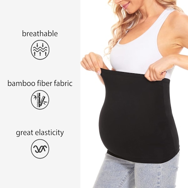 Maternity Belly Band Graviditetsbälte Graviditetsbälte Jeansförlängare för