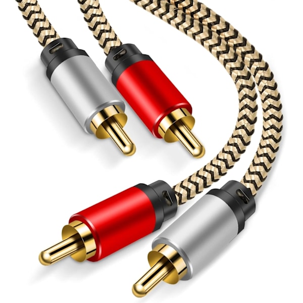 2RCA han til 2RCA han lydkabel (1M/3FT)