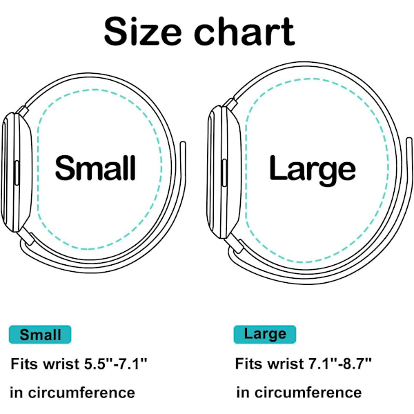 Magnetisk metallrem - justerbart armbånd for Fitbit Versa 3/4 og Sense