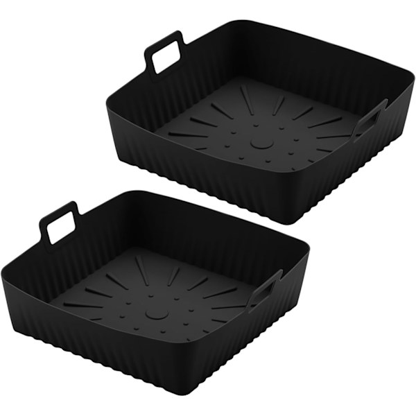 Air Fryer Silikon Liner (2 stk) - Liners for Square Air Fryer Tilbehør