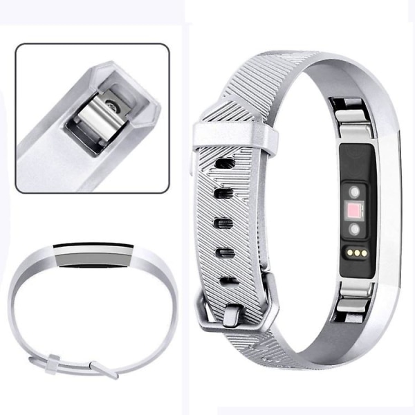 För Fitbit Alta / Alta Hr Metallfärgad klockarmband Bältespänne Klockarmband JCU Silver