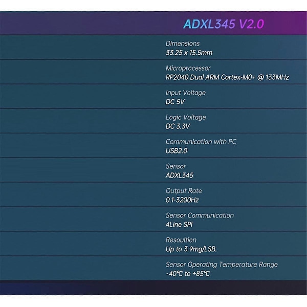 ADXL345 V2.0 Accelerometerkort Stealthburner för Klipper Extruder Hotend 3D-skrivardelar