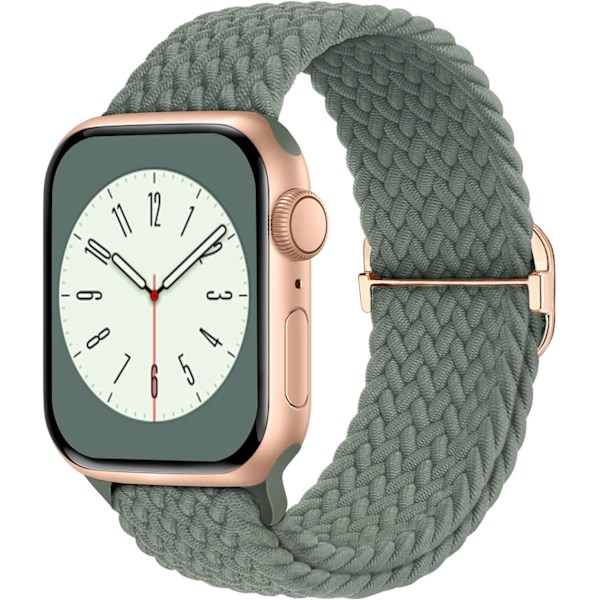 Flätad Solo Loop kompatibel med Apple Watch Band 38 mm