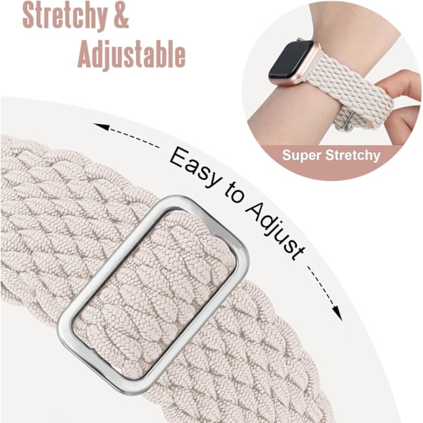 Betalt Stretchy Justerbar Watch Band til Apple Watch Band 38mm 40mm