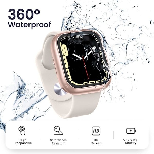 [2 i 1] Vattentät Apple Watch-skärmskydd