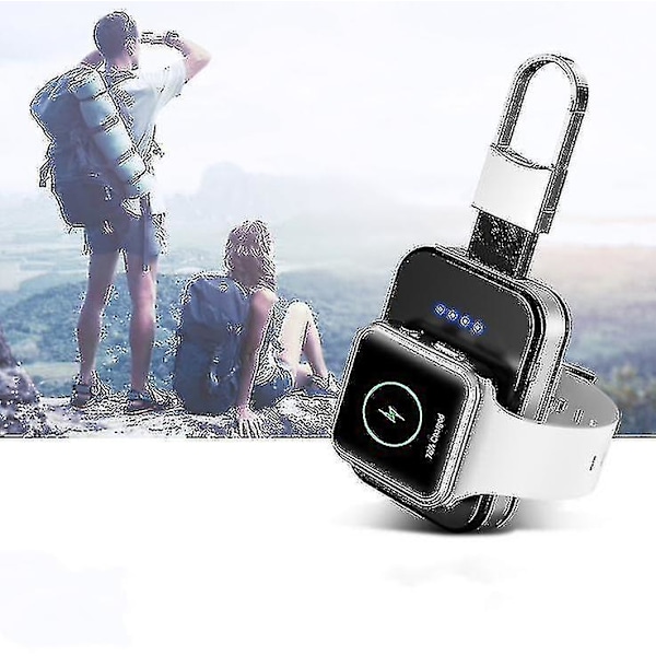 Nøglering Apple Watch Power Bank, bærbar trådløs oplader til iwatch Series 12345