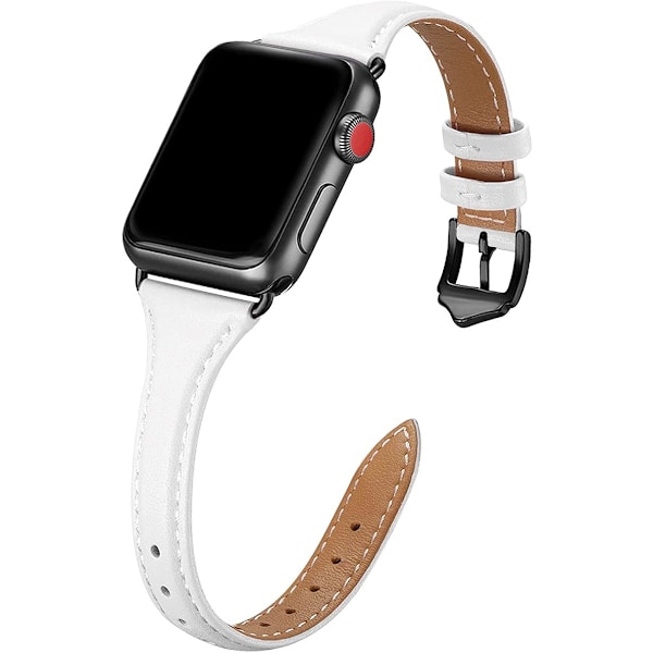 Læderrem Kompatibel med Apple Watch Rem 38mm 40mm