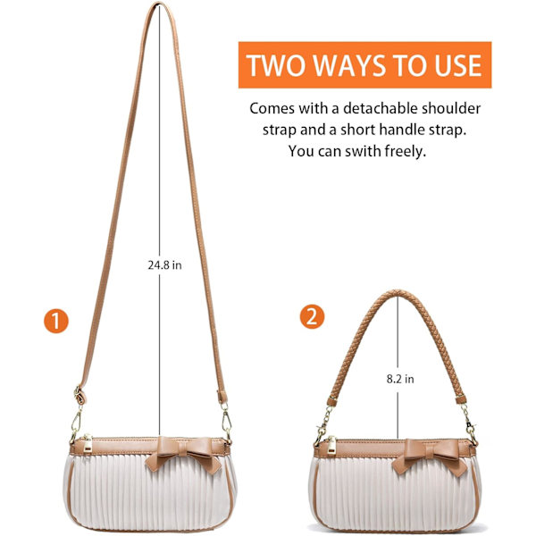 Lille Tote Skuldertasker Punge til Kvinder Retro Klassiske Crossbody Tasker Søde