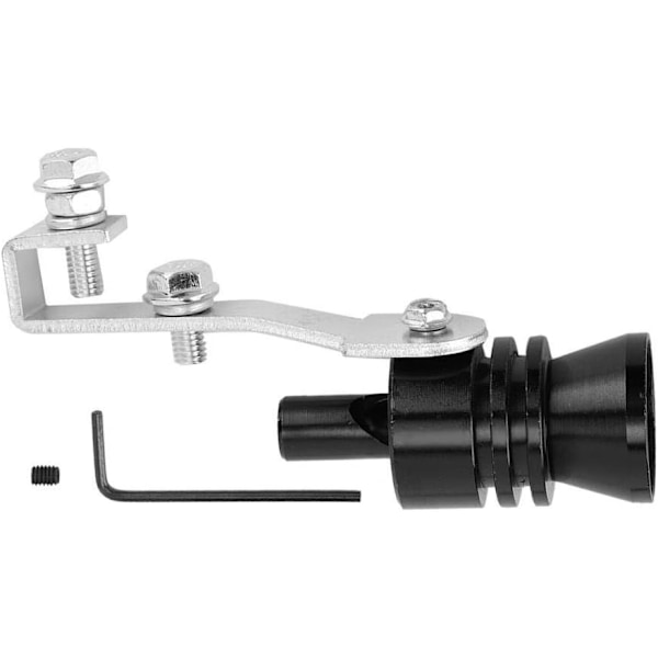 Svart Turbo Sound Whistle Lyddemper Eksosrør Simulator Fløyte for Accord Acura