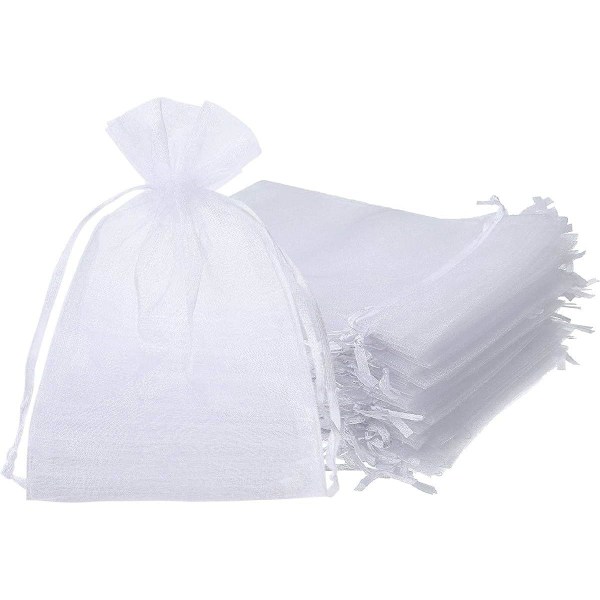 100 stk organza gaveposer med snøretræk